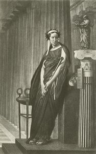 Rachel som den græske tragedies muse (dybtryk) af Jean Leon Gerome