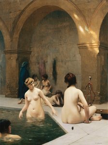 Badegæsterne; The Baigneuses, ca. 1889 af Jean Leon Gerome