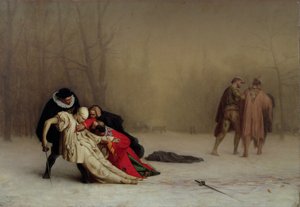 Duellen efter Maskeraden af Jean Leon Gerome