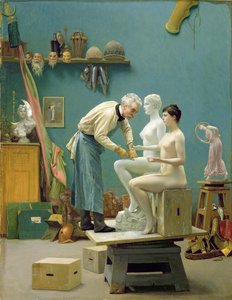 Arbejder i marmor, eller kunstneren, der skulpturerer Tanagra