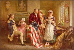Betsy Ross 1777 af Jean Leon Gerome Ferris