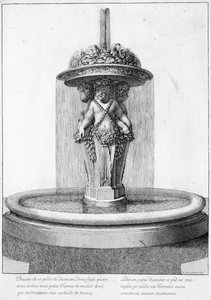 Design til et springvand, 1673 af Jean Lepautre