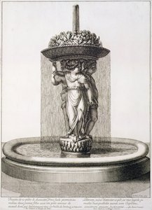 Design til et springvand, 1673 af Jean Lepautre
