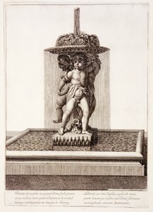 Springvand med tre forgyldte dansere i Versailles, 1672 af Jean Lepautre