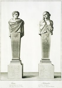 Skulpturer, der forestiller Perseus og Adromeda af Louis Lerambert i Versailles af Jean Lepautre
