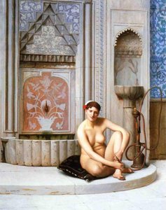 Fransk:  Odalisken af Jean Leon Gerome