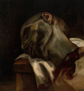 Hovedet af en guillotineret mand af Jean Louis André Théodore Géricault