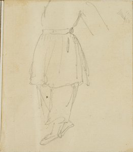 Nedre del af en figur i arbejdstøj af Jean Louis André Théodore Géricault