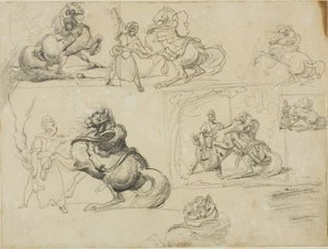 Studier af Jean Louis André Théodore Géricault