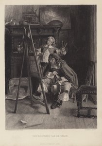 Brødrene Van de Velde (gravering) af Jean Louis Ernest (after) Meissonier
