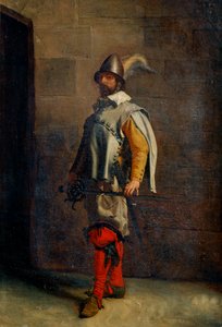 En Huguenot, 1800-tallet. af Jean Louis Ernest Meissonier