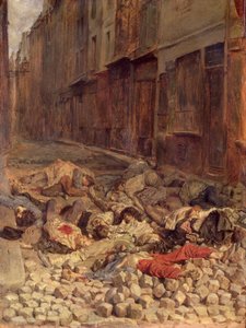 Barrikade i Rue de la Mortellerie, juni 1848 (Memory of Civil War) 1849 (olie på lærred) af Jean Louis Ernest Meissonier