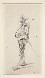 Punchinello af Jean Louis Ernest Meissonier