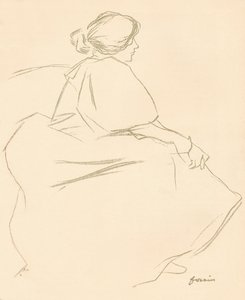 A Study In Crayon, c1872-1898, 1898 af Jean Louis Forain