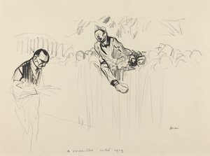 I Versailles juli 1919, sandsynligvis 1919. af Jean Louis Forain