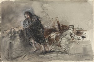 Efter Douai, sandsynligvis 1918. af Jean Louis Forain