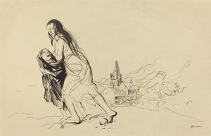 Efter Douai, sandsynligvis 1918. af Jean Louis Forain