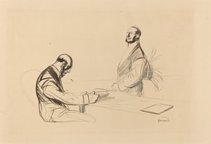På konferencen, ca. 1919. af Jean Louis Forain