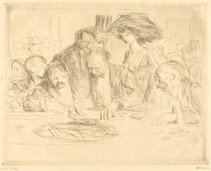 Ved spillebordet (anden plade) af Jean Louis Forain