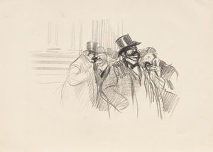 På Fondsbørsen, ca. 1900. af Jean Louis Forain