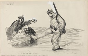I Piræus. - Bochens afgang. af Jean Louis Forain