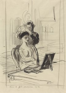 Avant la fete persani, 1912. af Jean Louis Forain
