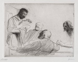 Før middag på Emmaus af Jean Louis Forain
