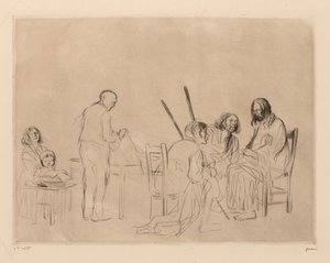 Før nadveren i Emmaus af Jean Louis Forain