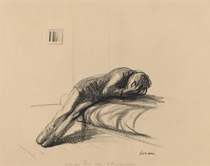 Den, der skød Clemenceau, i eller efter 1919. af Jean Louis Forain