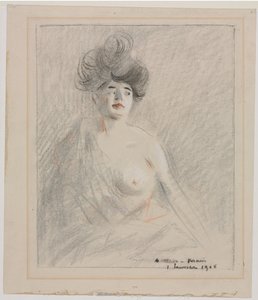 Kurtisane, 1906. af Jean Louis Forain