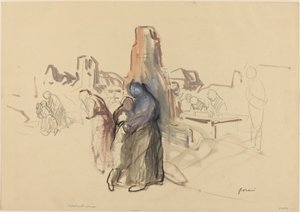 Dette var vores hus, ca. 19141919. af Jean Louis Forain