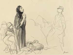 Under våbenhvilen, ca. 19141919. af Jean Louis Forain