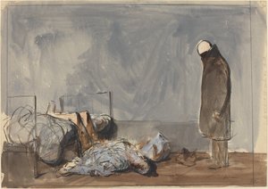 De var snøret, ca. 19141919. af Jean Louis Forain