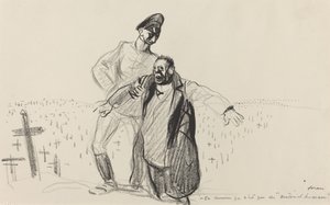 Kort sagt er det kun menneskeligt materiale., ca. 19141919. af Jean Louis Forain
