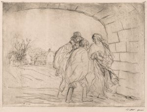 Møde under hvælvingen. af Jean Louis Forain