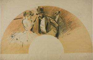 Fan til Gavarni Ball af Jean Louis Forain