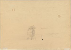 Figurer i et Landskab verso, ca. 1919. af Jean Louis Forain