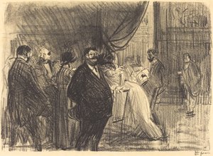 Gambling værelse af Jean Louis Forain