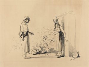 Skjuler louis, ca. 19141919. af Jean Louis Forain