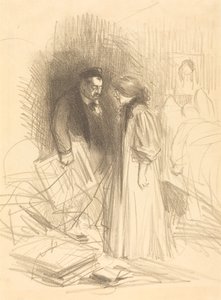 "Jeg tør ikke tage dem ned...det ville gøre for ondt på ham." af Jean Louis Forain