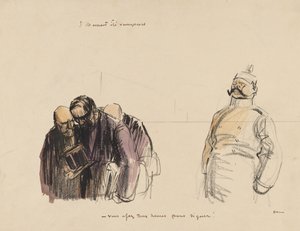 Hvis de havde vundet - "Du har to timer til at underskrive" af Jean Louis Forain