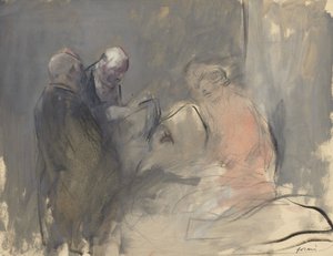 På hospitalet (recto) af Jean Louis Forain