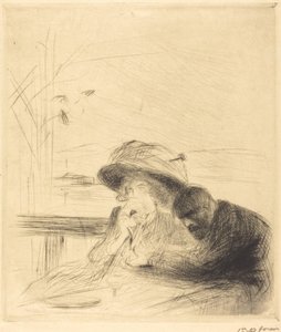 Det er overstået! (stor tallerken) af Jean Louis Forain