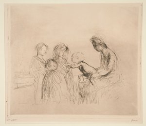 Madonna og børn af Jean Louis Forain