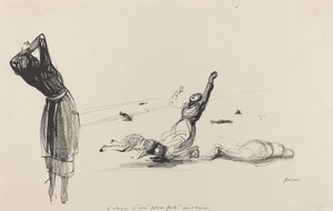 Angrebet på en engelsk højborg, sandsynligvis 1917. af Jean Louis Forain
