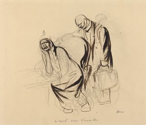 Afrejsen til Versailles, ca. 1919. af Jean Louis Forain