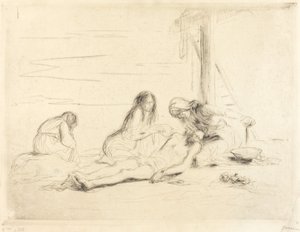 Pietà (første tallerken) af Jean Louis Forain