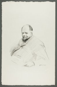 Portræt af Vollard, siddende af Jean Louis Forain