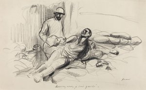 Bare rolig, jeg er tilbage., c. 19141919. af Jean Louis Forain