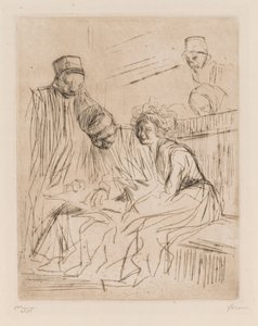 Læsning af advokatbrevet. af Jean Louis Forain